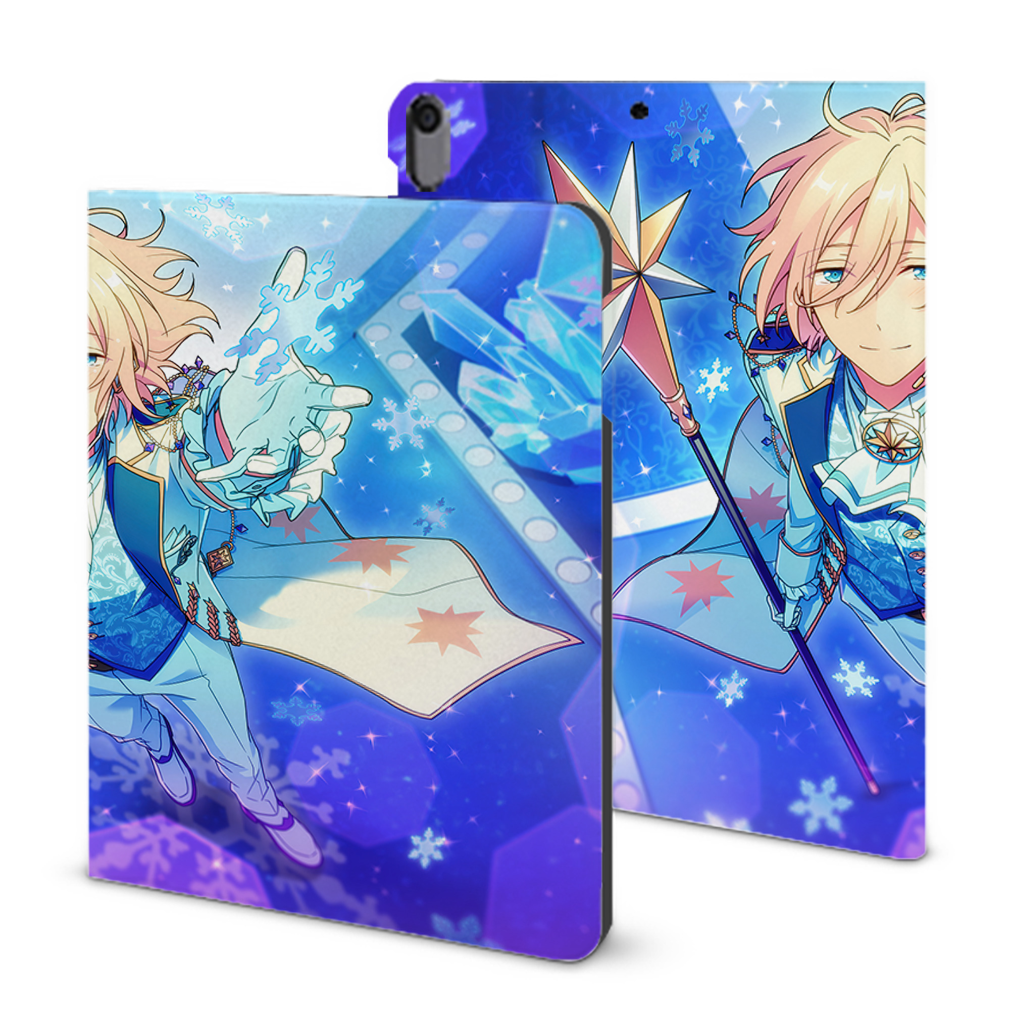 （画像用） あんさんぶるスターズ! Ensemble Stars IPad ケース ブック型 PUレザー TPU 耐衝撃 軽量 薄型 ペン収納なし 全面保護 IPad 各モデル対応